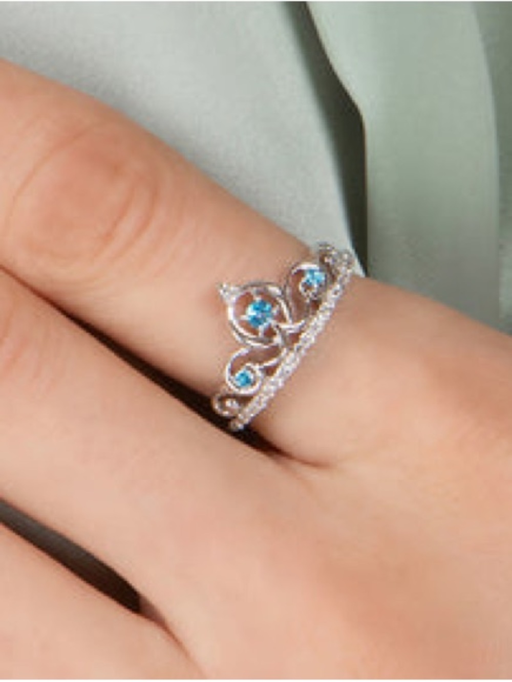 🏰DISNEY🏰CINDERELLA TIARA DIAMOND RING🏰 - Picture 5 of 8